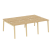 Рабочая станция на деревянных опорах Onix Wood OW.D.RS-6.0.8 2340x1635x750 (Тиквуд Светлый/Дуб Темный) Рабочая станция на деревянных опорах Onix Wood OW.D.RS-6.0.8 2340x1635x750 (Тиквуд Светлый/Дуб Темный)