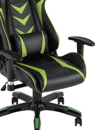 Кресло игровое TopChairs Corvette зеленое (Геймерское кресло Corvette черный, зеленый) Кресло игровое TopChairs Corvette зеленое (Геймерское кресло Corvette черный, зеленый)