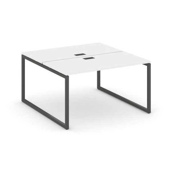 Рабочая станция 2-х сторонняя SN-4O.DRS-003 (1380х1232х750) (Белый/Металл Антрацит)