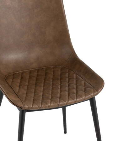 Стул TEXAS экокожа коричневый (Стул Texas коричневый)