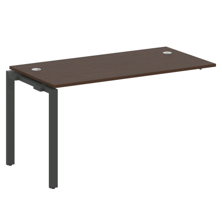 Проходной наборный элемент рабочей станции Metal System Style БП.ПРС-СП-1.3 1400x720x750 (Венге Цаво/Антрацит металл)