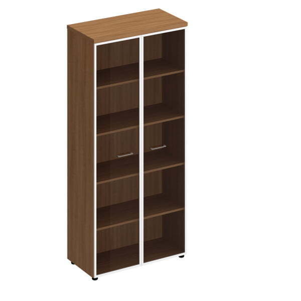 Шкаф для документов со стеклянными прозрачными дверьми в рамке Патриот ПТ 780 900x460x1970 (Вишня скандинавская) Шкаф для документов со стеклянными прозрачными дверьми в рамке Патриот ПТ 780 900x460x1970 (Вишня скандинавская)