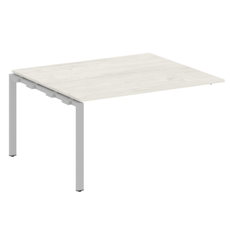 Проходной наборный элемент переговорного стола Metal System Style БП.ППРГ-3 1400x1235x750 (Дуб Наварра/Серый металл)