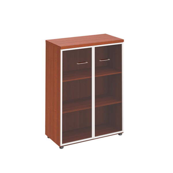 Шкаф средний двери прозрачное стекло в рамке Патриот ПТ 769 900x460x1200 (Миланский орех) Шкаф средний двери прозрачное стекло в рамке Патриот ПТ 769 900x460x1200 (Миланский орех)