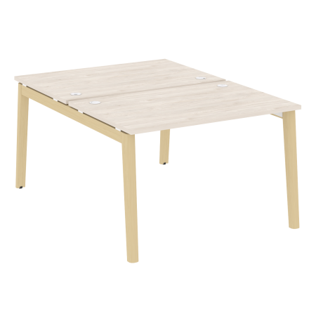 Рабочая станция на деревянных опорах Onix Wood OW.D.RS-2.2.8 1180x1635x750 (Дуб Аризона/Дуб Светлый)