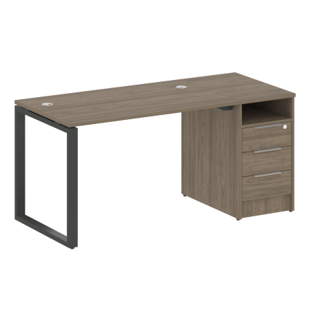 Рабочая станция Metal System Style БО.РС-СТП1.2 1612x750x750 (Вяз/Антрацит металл)