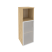 Шкаф средний узкий левый Onix O.SU-2.2RL 400x420x1207 (Тиквуд Светлый)