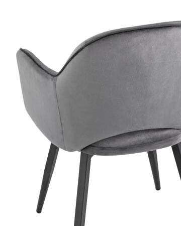 Стул Венера вращающийся велюр серый (Стул Венера серый)