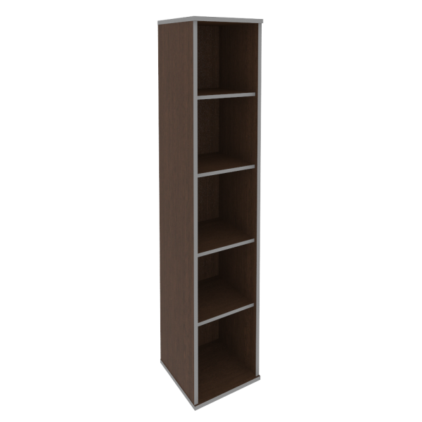 Стеллаж узкий высокий Style Л.СУ-1 412x410x1980 (Венге Цаво) Стеллаж узкий высокий Style Л.СУ-1 412x410x1980 (Венге Цаво)