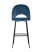 Стул барный Меган велюр пыльно-синий (Стул барный Меган синий)