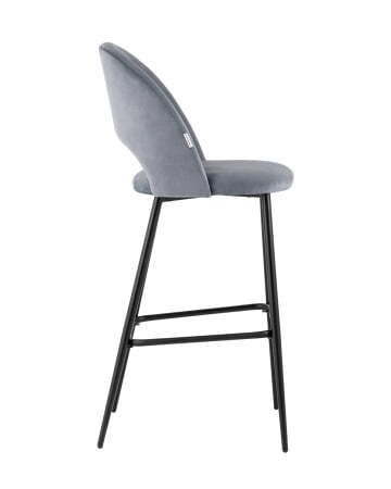 Стул барный Меган велюр серый (Стул барный Меган серый)