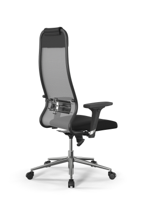 Кресло для руководителя Метта Sit 10 B1-111D - X2+UMF(X1) /Ub00/Wh00/D02P(M09.B23.G18.W01) (Светло-серый | Черный) Кресло для руководителя Метта Sit 10 B1-111D - X2+UMF(X1) /Ub00/Wh00/D02P(M09.B23.G18.W01) (Светло-серый | Черный)