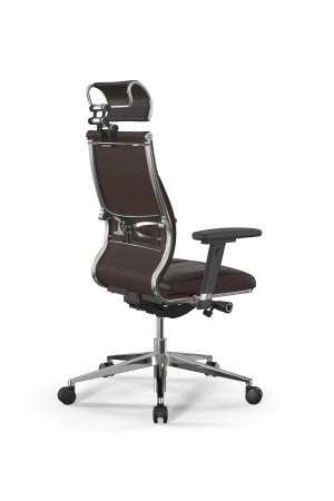 Кресло для руководителя Метта Samurai M3-11D - Infinity /Kc06/Wm06/D03P/H2cL-3D(M26.B32.G25.W03) (Темно-коричневый)