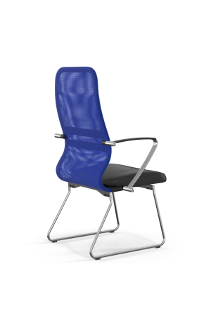 Кресло для руководителя Метта Sit 8 B2-9K - X1+Extra /Uh00/Wh12/K5cL(F55) (Синий | Черный)