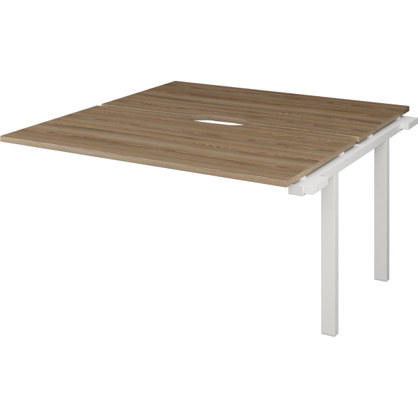 Модуль двойной на металлокаркасе НТМП.П.Б2-120Э Аргентум-МП НТМП.ПО.Б2-120Э 1200x1496x750 (Дуб сафари/Белый)