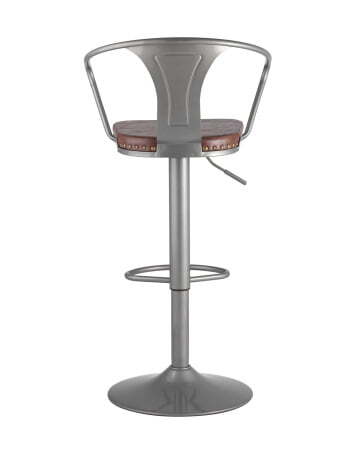 Стул барный TOLIX ARMS SOFT серебристый (Стул барный Tolix Arms Soft серебристый)