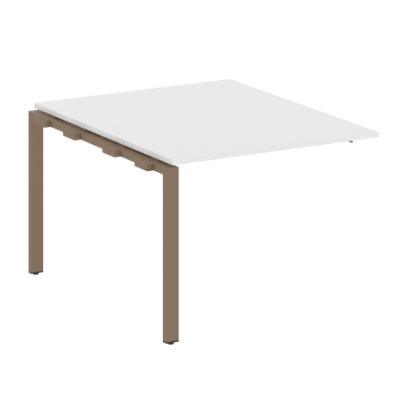 Проходной наборный элемент переговорного стола Metal System Style БП.ППРГ-1 1000x1235x750 (Белый/Мокко металл)