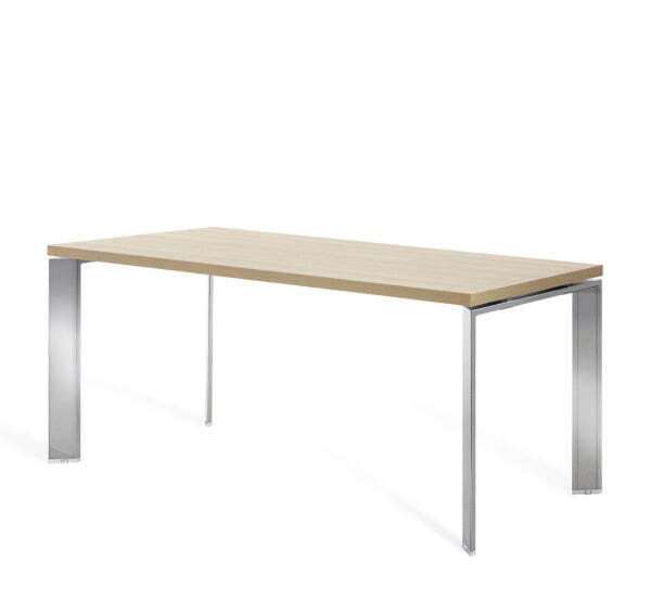 FERMO METAL Стол для руководителя хром L180 (Дуб Светлый/Хром металл)