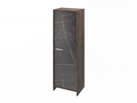 Гардероб FI-621.G. Фурнитура INOX 600х460х1861 (Орех Пацифик Табак/Камень Пьетра Гриджиа черный)