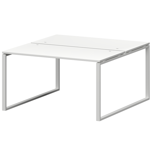 Бенч двойной на металлокаркасе Смарт СМС2-О-10К.149.Пр25 1000x1496x750 (Белый/Белый)