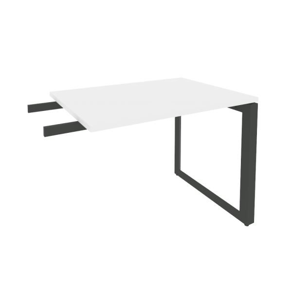 Брифинг-приставка на О-образном м/к Onix O.MO-BR-9 980x720x750 (Белый Бриллиант/Черный металл) Брифинг-приставка на О-образном м/к Onix O.MO-BR-9 980x720x750 (Белый Бриллиант/Черный металл)