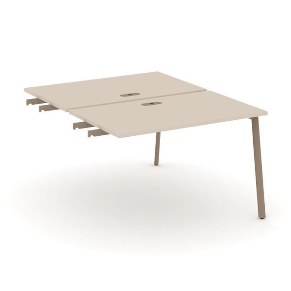 Двойной стол приставка к опорным тумбам ES.D.SPR-2-LP (1180х1500х750) (Капучино/Металл Латте) Двойной стол приставка к опорным тумбам ES.D.SPR-2-LP (1180х1500х750) (Капучино/Металл Латте)