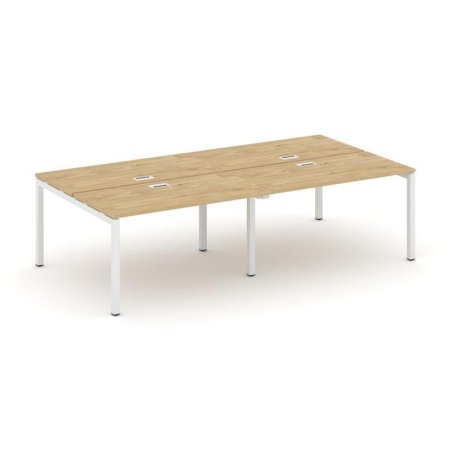 Рабочая станция 2-х сторонняя SN-5P.DRS-054 (3160х1632х750) (Тиквуд Светлый/Металл Белый)