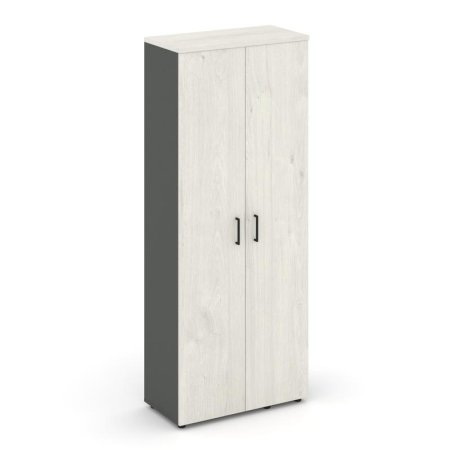 Гардероб широкий неглубокий SN.GB-003 (796х400х1982) (Антрацит/Дуб Наварра)