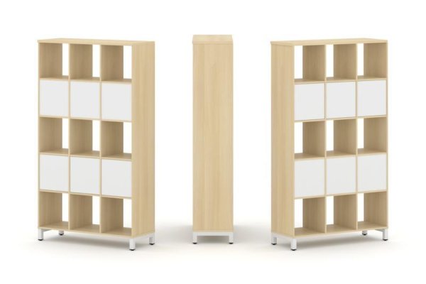 Набор стеллажа 2-х сторонний, 5 ярусов SN.NSD-531 (1121х400х1982) (Акация Лорка/Белый/Металл Белый) Набор стеллажа 2-х сторонний, 5 ярусов SN.NSD-531 (1121х400х1982) (Акация Лорка/Белый/Металл Белый)