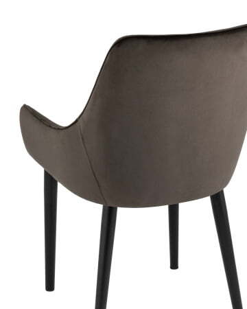 Стул Джоан велюр тёмно-коричневый (Стул Джоан темно-коричневый)