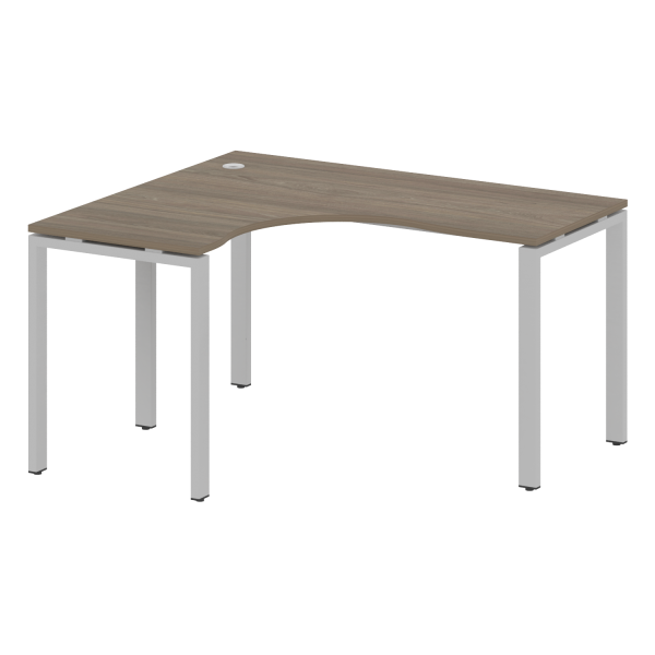 Стол криволинейный левый Metal System Style БП.СА-3 Л 1400x1200x750 (Вяз/Серый металл) Стол криволинейный левый Metal System Style БП.СА-3 Л 1400x1200x750 (Вяз/Серый металл)