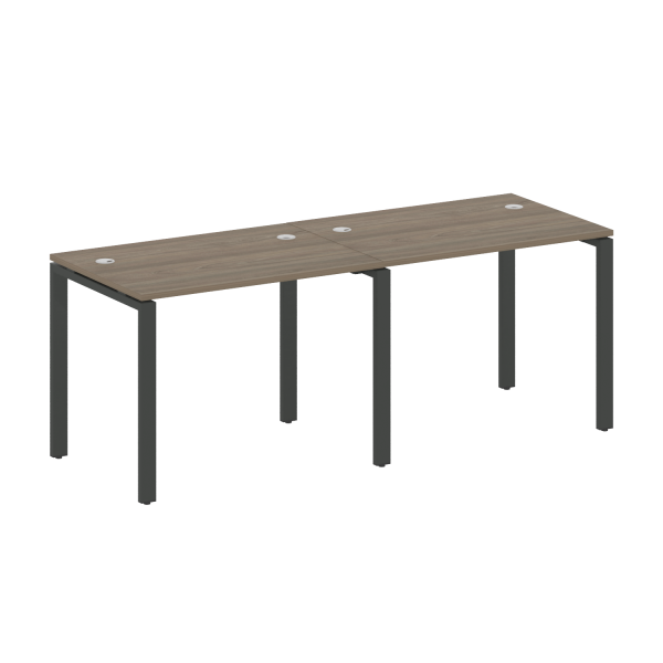 Рабочая станция на 2 раб.места Metal System Style БП.СМ-2.1 2000x720x750 (Вяз/Антрацит металл) Рабочая станция на 2 раб.места Metal System Style БП.СМ-2.1 2000x720x750 (Вяз/Антрацит металл)