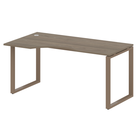 Стол криволинейный левый Metal System Style БО.СА-1 Л 1600x900x750 (Вяз/Мокко металл)