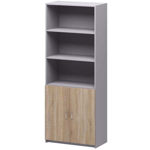 Офисный шкаф Бюджет 2552 716x349x1810 (Дуб сонома) Офисный шкаф Бюджет 2552 716x349x1810 (Дуб сонома)