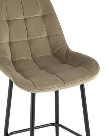 Стул барный Флекс велюр капучино (Стул барный Флекс капучино)