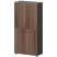 Шкаф высокий закрытый Кортез СМШ48.2.28F 792x380x1595 (Кронберг/Графит)