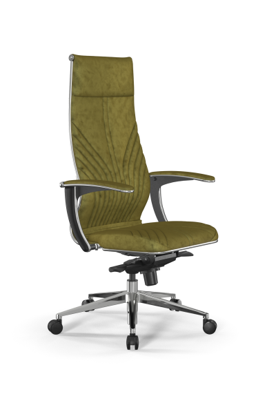 Кресло для руководителя Метта Samurai B1-13U - GoyaLE /Kc31/Wm31/U0mV-mL(M06.B32.G11.W03) (Оливковый)
