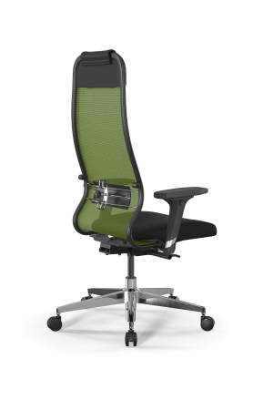 Кресло для руководителя Метта SynchroSit 10 B1-111D - X2+UMF(X1) /Ub00/Wh00/D02P(M23.B22.G18.W03) (Зеленый | Черный) Кресло для руководителя Метта SynchroSit 10 B1-111D - X2+UMF(X1) /Ub00/Wh00/D02P(M23.B22.G18.W03) (Зеленый | Черный)