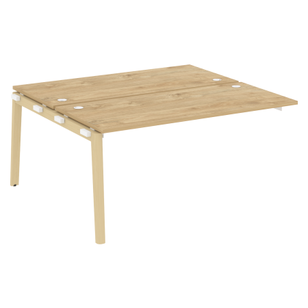 Наборный элемент рабочей станции на деревянных опорах Onix Wood OW.2.NRS-4.7 1580x1475x750 (Тиквуд Светлый/Дуб Светлый)