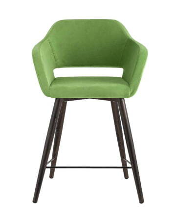 Стул полубарный Саймон велюр травяной (Стул полубарный Саймон травяной)