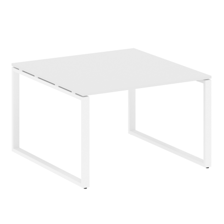 Переговорный стол 1 столешница Metal System Style БО.ПРГ-1.2 1200x1235x750 (Белый/Белый металл)