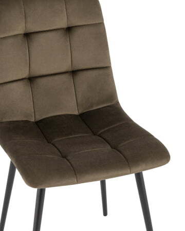 Стул Одди велюр коричневый (Стул Одди коричневый)