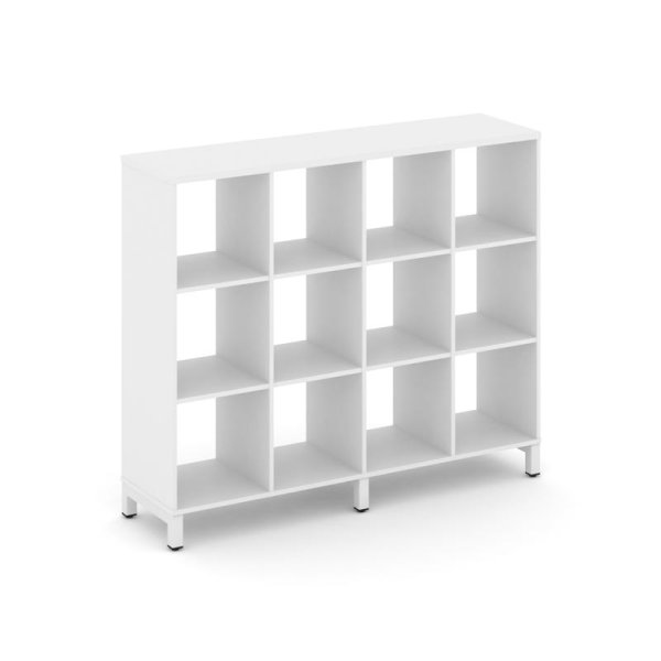 Каркас стеллажа 3 яруса SN.KS-340 (1488х400х1248) (Белый/Металл Белый)