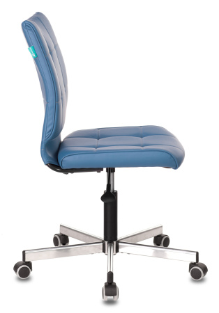 Кресло CH-330M синий Orion-03 эко.кожа крестов. металл хром (Синий)