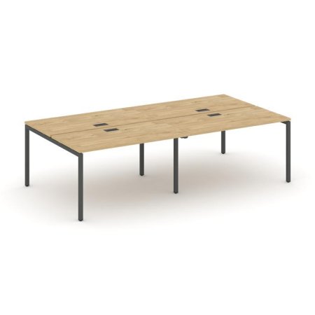 Рабочая станция 2-х сторонняя SN-4P.DRS-044 (3160х1432х750) (Тиквуд Светлый/Металл Антрацит)
