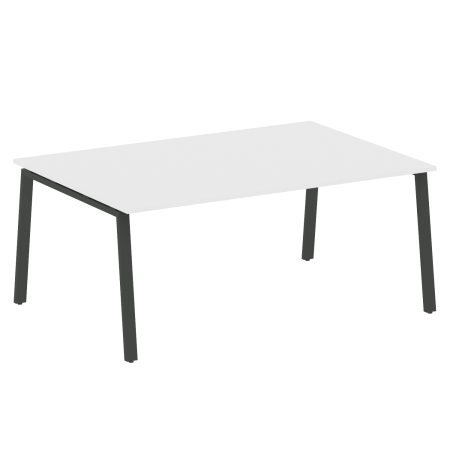 Стол для переговоров (1 столешница) на А-образном м/к Metal System Style БА.ПРГ-1.5 1800x1235x750 (Белый/Антрацит металл)