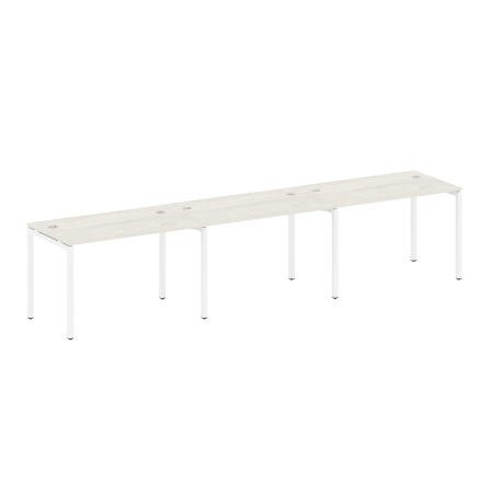 Рабочая станция на 3 раб. места Metal System Style БП.СМ-3.2 3600x720x750 (Акация/Антрацит металл)