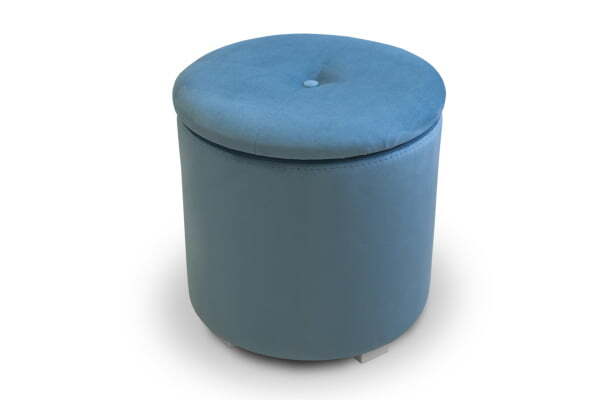 Пуф Round с ящиком для хранения (400x400x410) Синий (Синий)