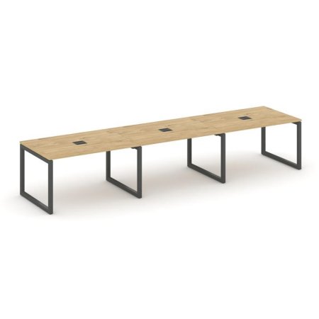 Стол переговорный SN-5O.SPRG-021 (2940х980х750) (Тиквуд Светлый/Металл Антрацит)