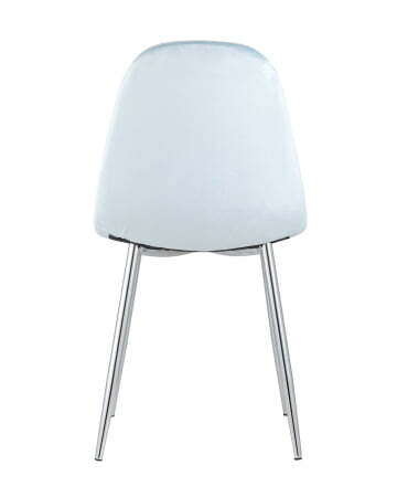 Стул Валенсия велюр пыльно-голубой хромированные ножки (Стул Валенсия пыльно-голубой)